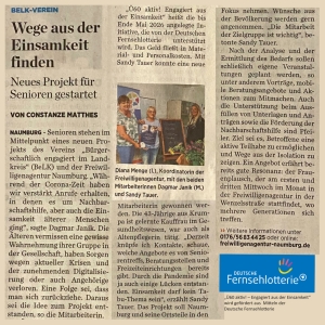 Ü60 im Naumburger Tageblatt, Projektstart